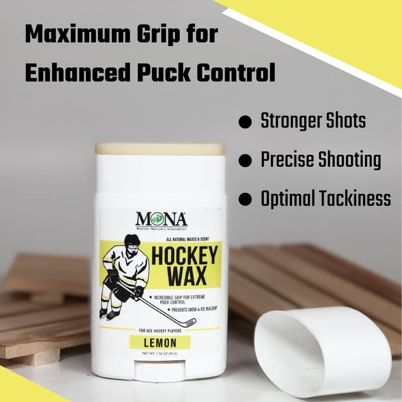 Mona Brands Elite Hockey Stick Wax for Ace Hockey Players | Premium Blade Protection | Improved Puck Control | Prevents Ice Buildup and Soggy Blade Tape - Image 2